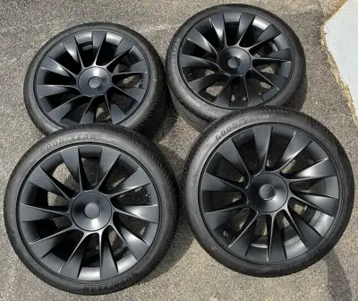 4 Wheels and Tires in Good Condition No bends or cracks, one has some curb scratches that were touch...