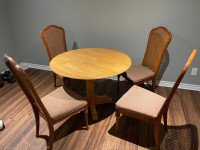 Round Dining Table and four  Chairs 