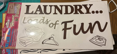 Interior Decor Stickers - Laundry/Family/Believe, View more