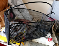 BIG METAL STEEL BASKET FOR BIKE COLOR BLACK