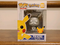 Funko POP! Games: Pokemon - Pikachu (Silver) (Metallic)  