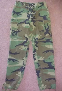 Vintage military surplus camo pants