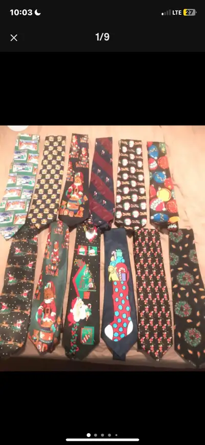 men's ties; Christmas, sports, religious..., View more