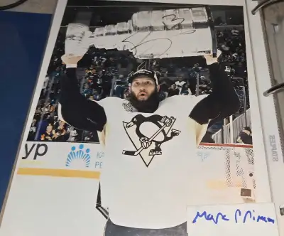Nick Bonino signed 8x10 photo Penguins Hockey /Photo 8x10 signée, View more