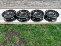 18" BLACK STEEL RIMS WITH TPMS