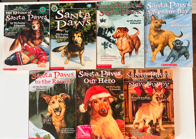 Santa Paws Book Series by Nicholas Edwards (set of 6) dans Livres jeunesse et ados  à Longueuil/Rive Sud