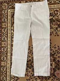 "LINEN" cotton maternity trousers size Uk 10 - EU 38