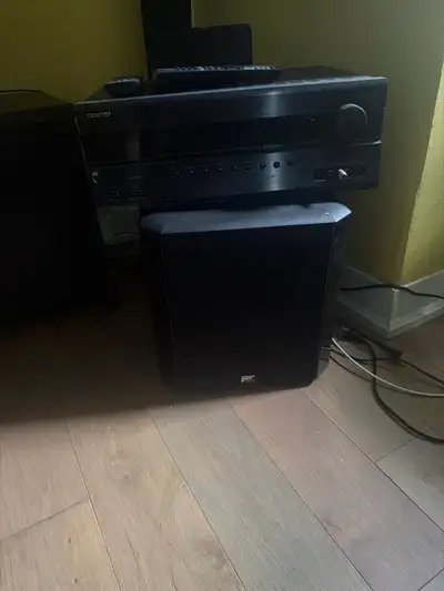 Onkyo AV Receiver and Subwoofer, View more