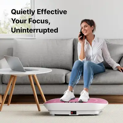 Vibration Plate Exercise Machine with LED Screen & Calorie Track, View more