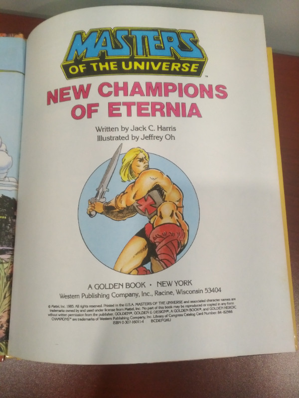 1985 Hardcover Masters of the Universe Golden Book in Children & Young Adult in Lethbridge - Image 2