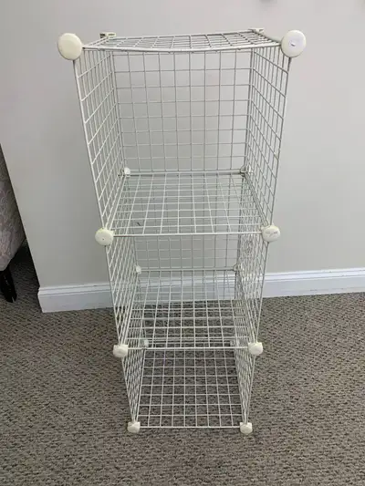 Storage Shelf Unit - White Wire - Organizer / Shelving , View more