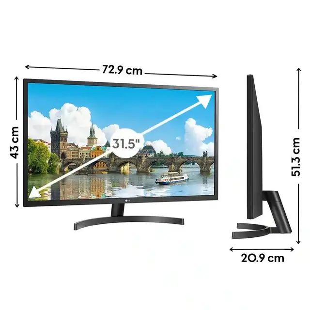 LG 32MN500M-B 32" AMD FreeSync IPS Monitor 75Hz, Black in Monitors in City of Montréal - Image 7