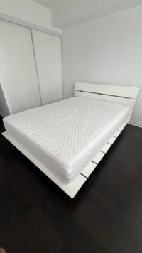 White Lacquered Bed Frame