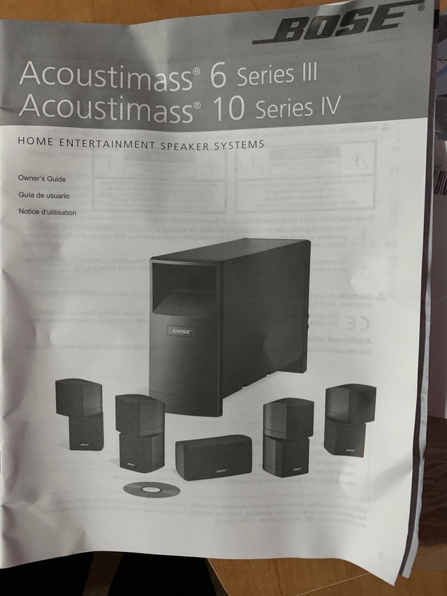 Bose acoustimass 6 series III home entertainment system in Stereo Systems & Home Theatre in Kitchener / Waterloo