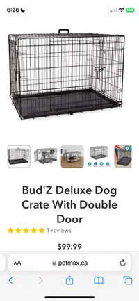 Bud'Z Deluxe Dog Crate 30”x 19” x 21”