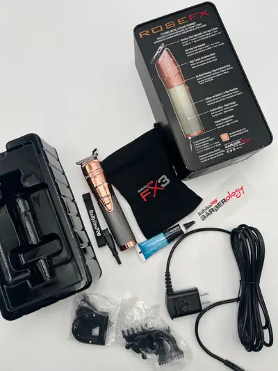 NEW BaBylissPRO ROSEFX Metal Lithium Trimmer Model: BaBylissPRO Description: The BaBylissPRO ROSEFX...