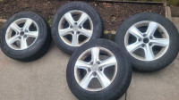4 Tires and RIMS 2 Tires are Brand New General 195/65r/152 