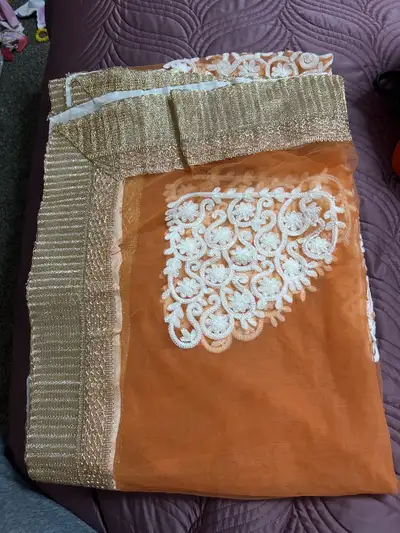 Orange dupatta, View more