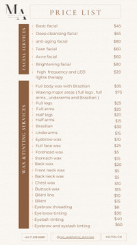 Facial and Waxing for Ladies