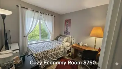Furnished monthly rooms - No Credit Check , View more