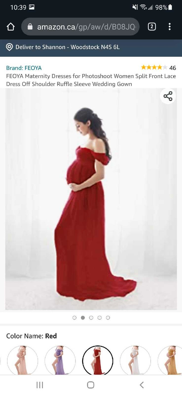 XL maternity dress red  in Women's - Maternity in Woodstock - Image 3