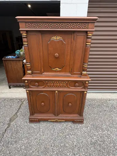 Free delivery antique Vintage Wooden Hutch Cabinet, View more