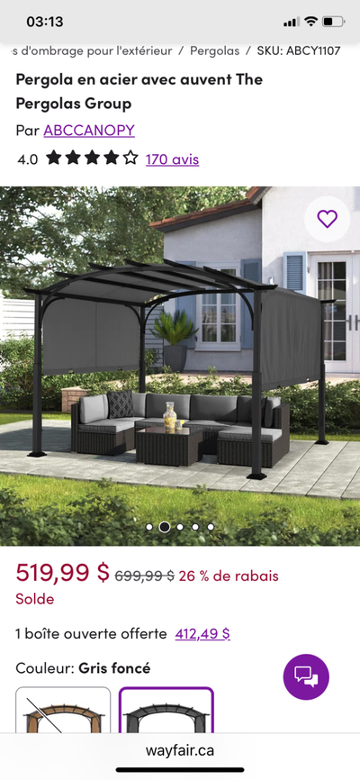 Pergola 10x10 pi, View more