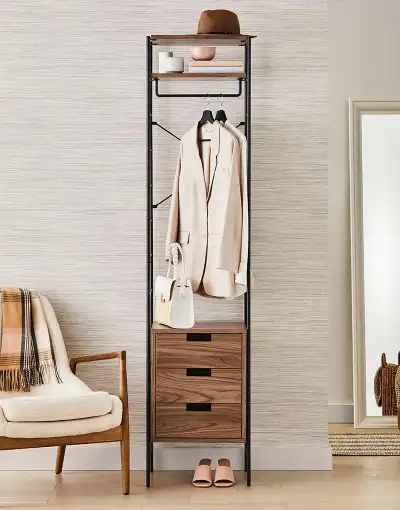 18 inch Emery Shelving unit (walnut), View more