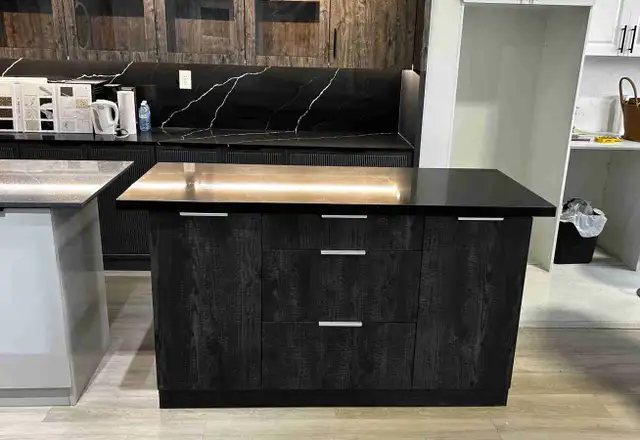 only one in stock, beautiful unique kitchen island 
