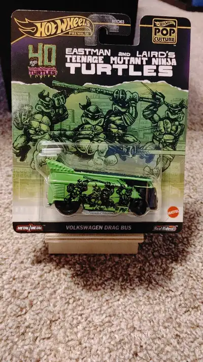 Hot Wheels Premium Pop Culture TMNT VW Drag Bus Teenage Mutant Ninja Turtles. Please see photos for...