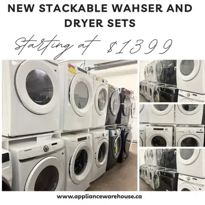 New stackable washer and dryer sets, View more