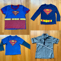 4T Superman and Sports Shirts