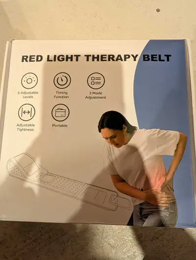 This red light therapy belt is designed with 5 adjustable levels and 3 mode adjustments, featuring a...