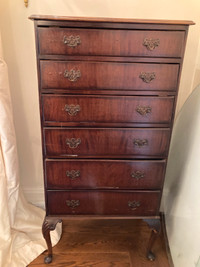 6-Drawer  Mid-Century Tall Chest