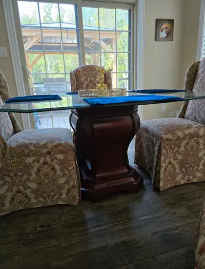 Bombay Hamilton Glass Dining Table Set , View more