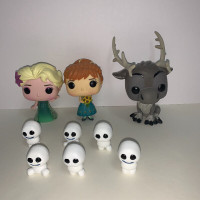 Funko Pops Disney frozen lot Anna Elsa Sven and Snowgies