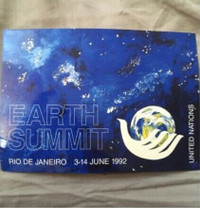 UN :: Vintage official Earth Summit postcard