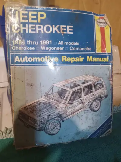 REPAIR MANUAL JEEP CHEROKEE 1984 to 1991, View more