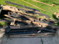 Free wood from stairs