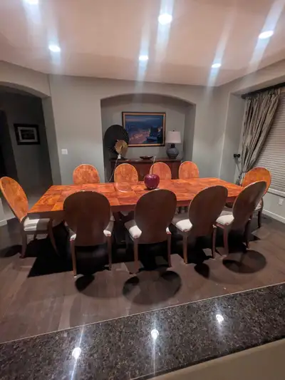 Dining room table and chairs C/W Hutch , View more