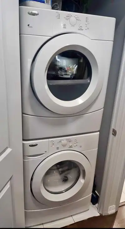 whirlpool stackable washer work delivery available , View more