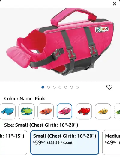 dog flotation device , View more