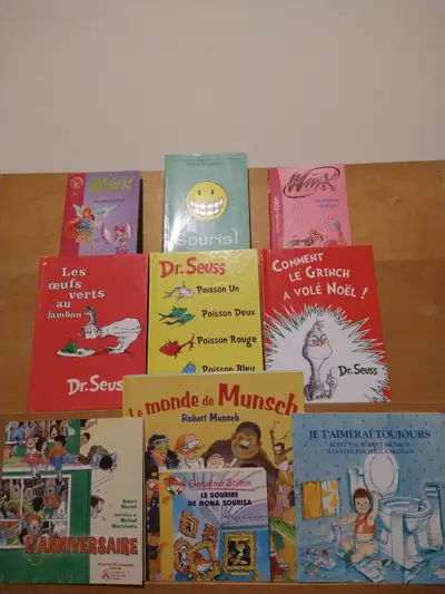 ❣️Lot of 10 French Ed.Robert Munsch,Dr. Seuss Books +, View more
