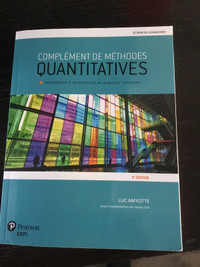 Complément de méthodes quantitatives (2e édition) 