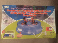 Inflatable Family Pool 9 ft x26 in deep with Filter Simple Setup