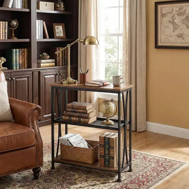 Vintage Narrow Side Table, 3 Tier End Table in Other Tables in Delta/Surrey/Langley - Image 4
