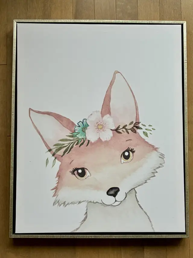 Framed Fox Canvas Wall Art in Home Décor & Accents in Ottawa - Image 2