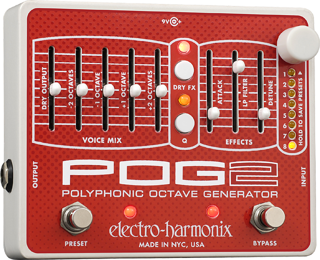 Electro-Harmonix POG2 Polyphonic Octave Generator Pedal w/ power in Amps & Pedals in Thunder Bay - Image 2
