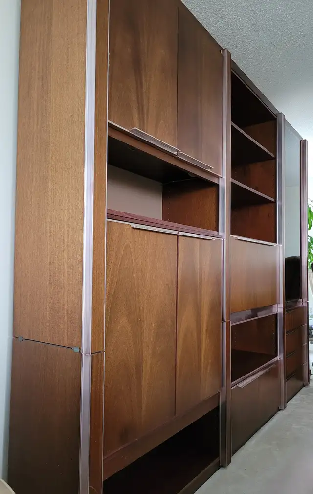 Multi-Purpose Wall Unit - Solid Mahogany in Bookcases & Shelving Units in City of Toronto - Image 3