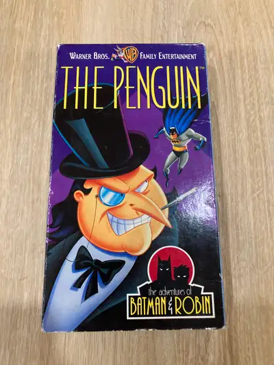 1997 the penguin vhs from the adventures of batman and robin Warner bros